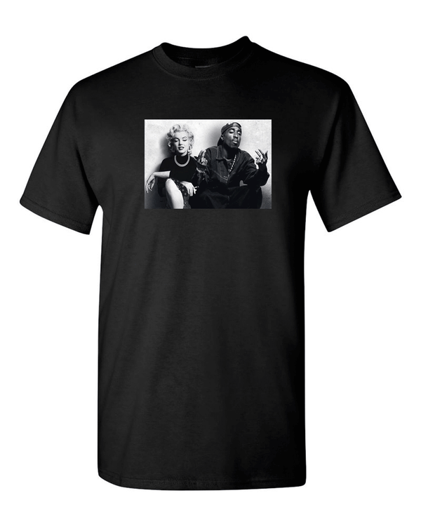 Legends Marilyn Monroe Tupac Shakur Chillin T shirt Hip Hop t shirt - Fivestartees