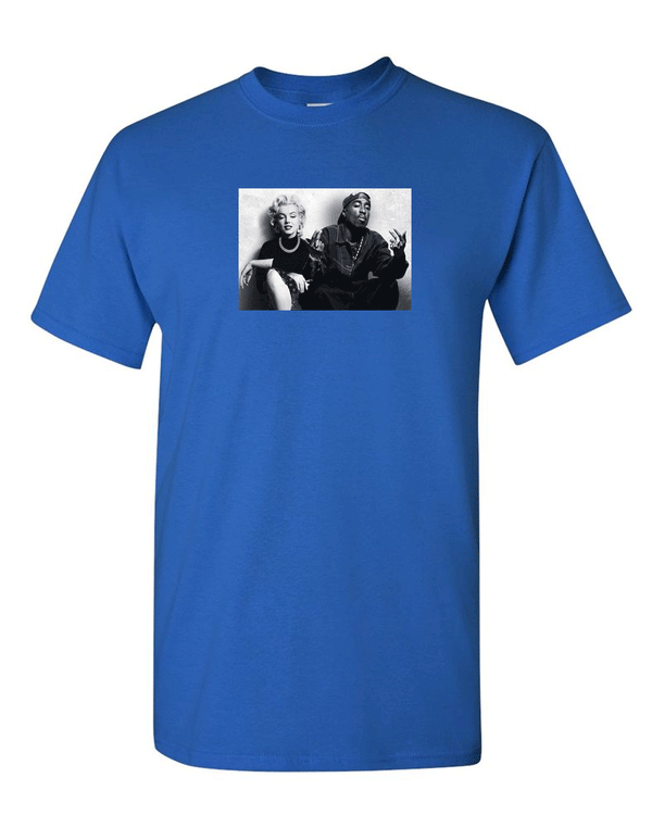 Legends Marilyn Monroe Tupac Shakur Chillin T shirt Hip Hop t shirt - Fivestartees