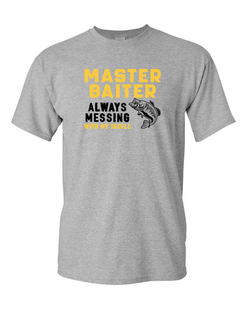 Master Baiter Fishing T-Shirt, XL / Grey