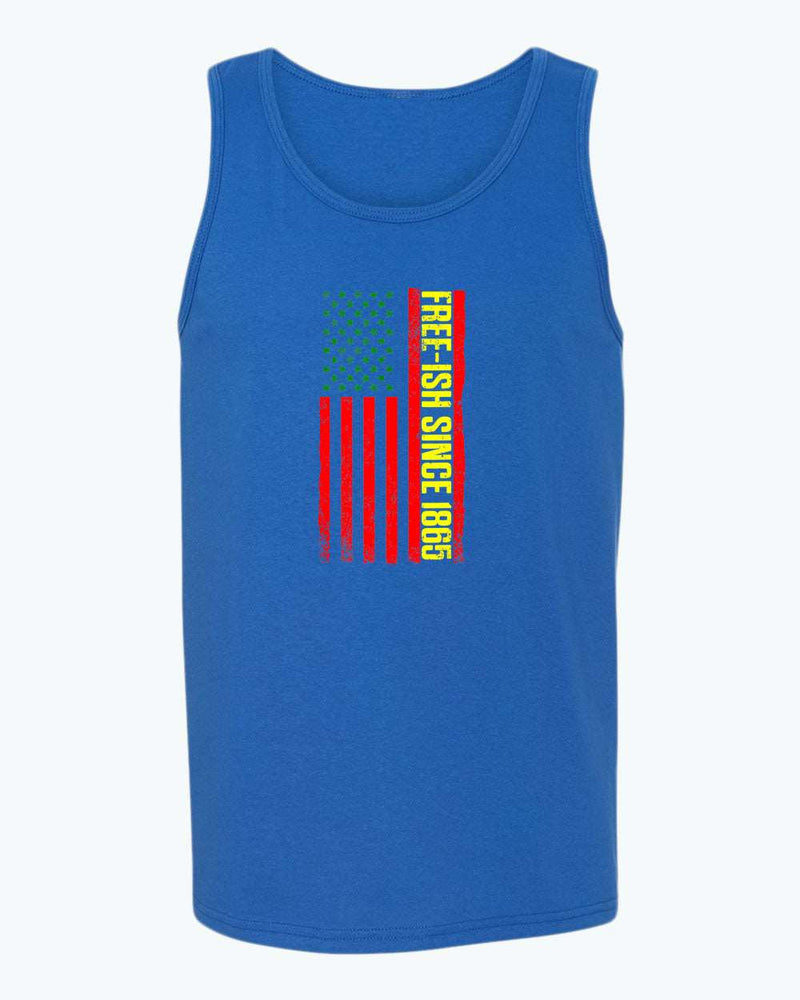 American flag juneteenth tank top green yellow red flag tank tops - Fivestartees