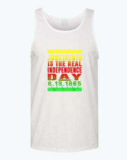 6-19-1865 real independence day tank top - Fivestartees