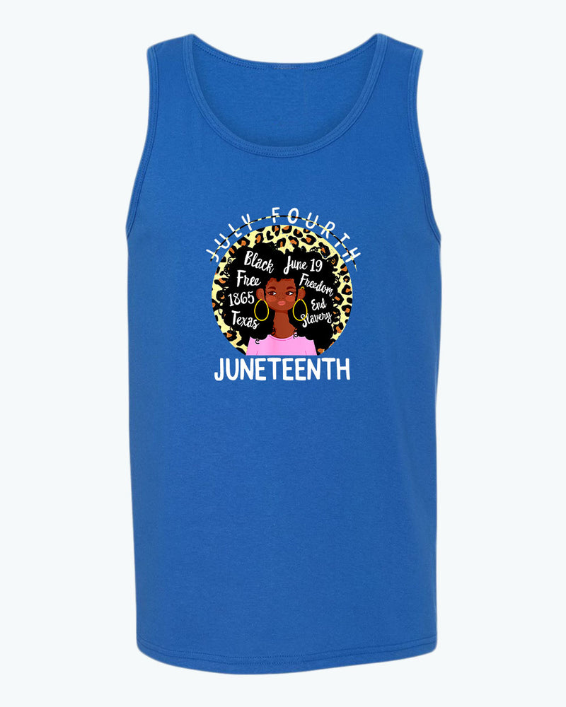 Black queen freedom tank top juneteenth tank tops - Fivestartees
