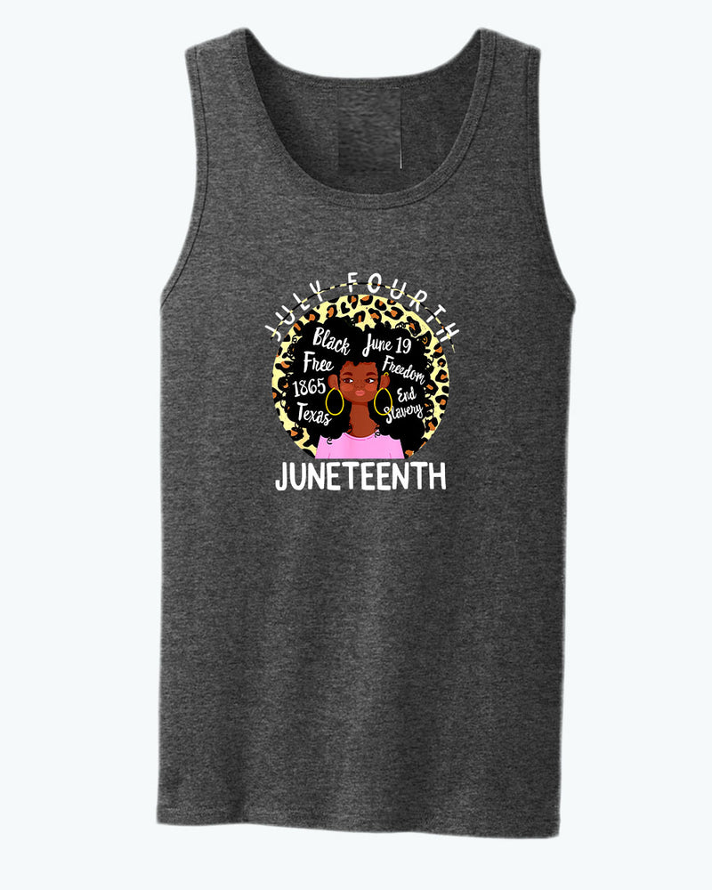Black queen freedom tank top juneteenth tank tops - Fivestartees