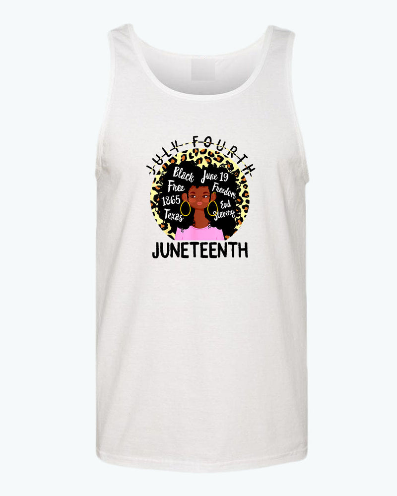 Black queen freedom tank top juneteenth tank tops - Fivestartees