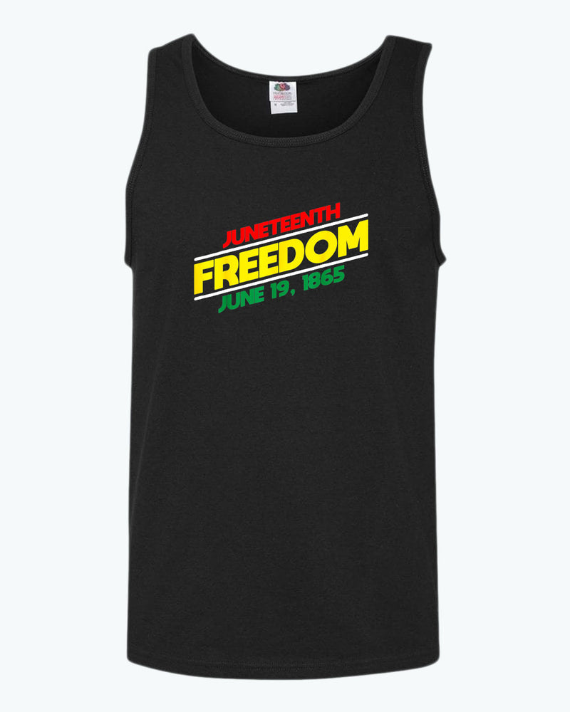 juneteenth freedom tank top dash design - Fivestartees