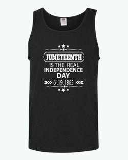 Juneteenth is the real independence day tank top - Fivestartees