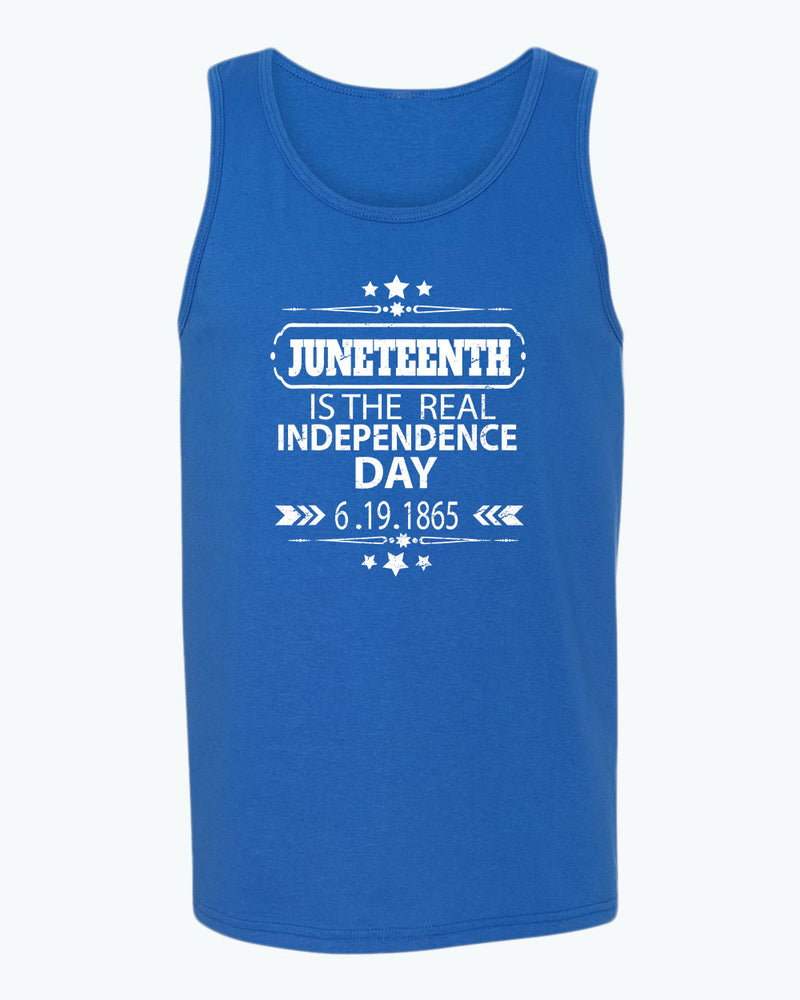 Juneteenth is the real independence day tank top - Fivestartees