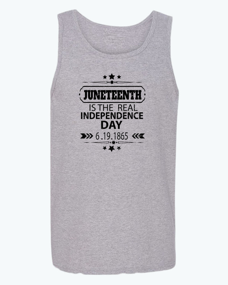 Juneteenth is the real independence day tank top - Fivestartees