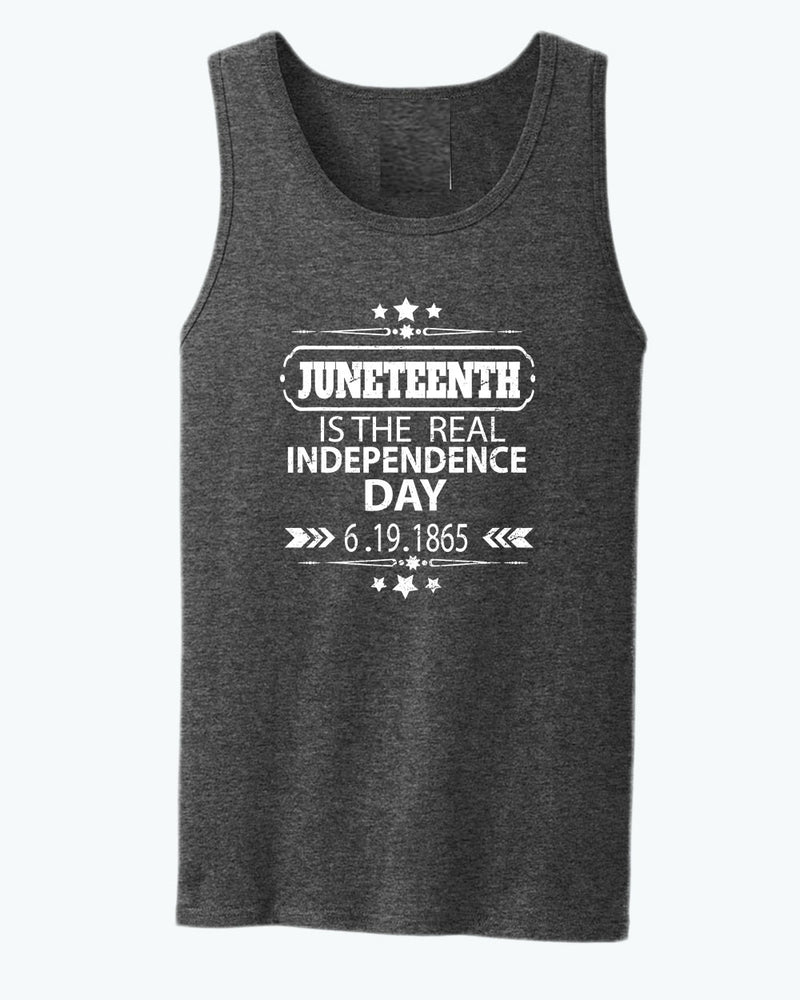 Juneteenth is the real independence day tank top - Fivestartees