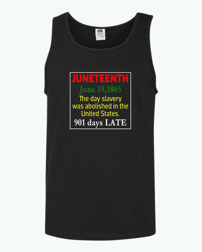 The day slavery was abolished in USA tank top, juneteenth tank tops - Fivestartees