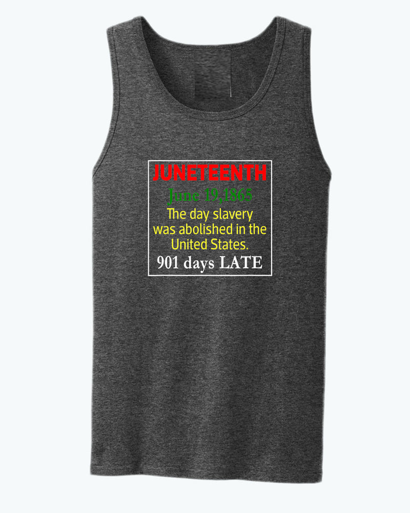 The day slavery was abolished in USA tank top, juneteenth tank tops - Fivestartees