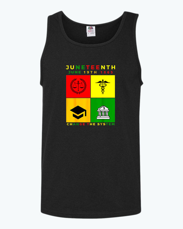 Change the system juneteenth tank top - Fivestartees