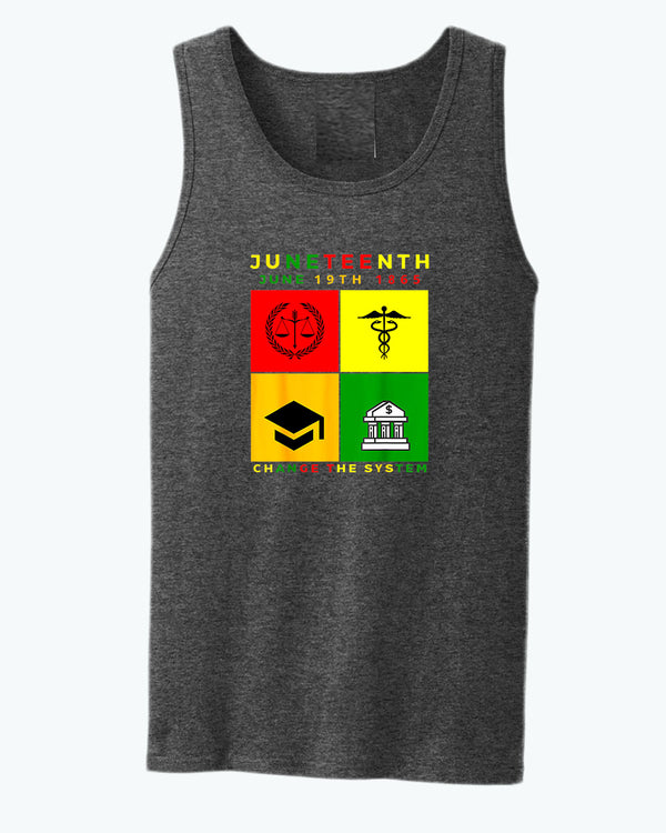 Change the system juneteenth tank top - Fivestartees