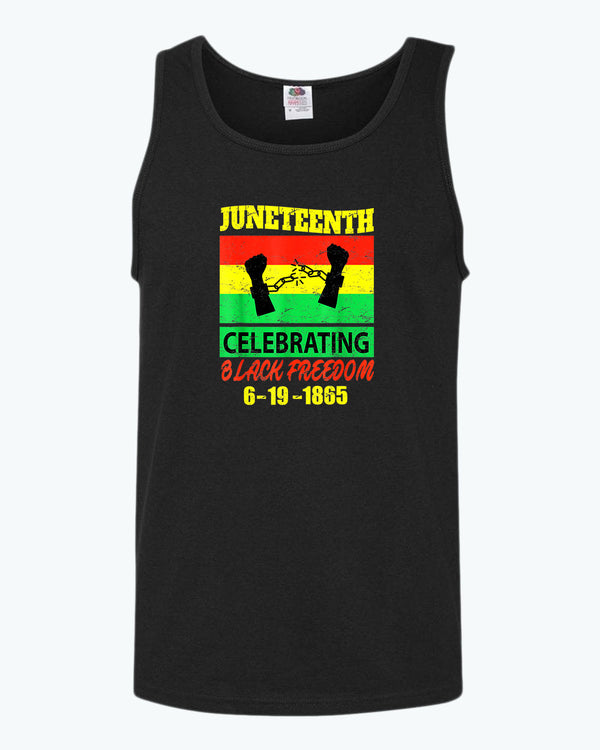 Celebrating black freedom tank top - Fivestartees