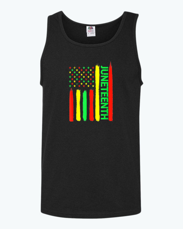 Juneteenth American flag tank top - Fivestartees