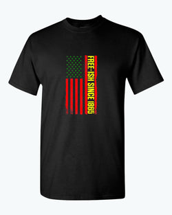 American flag juneteenth t-shirt green yellow red flag tees - Fivestartees