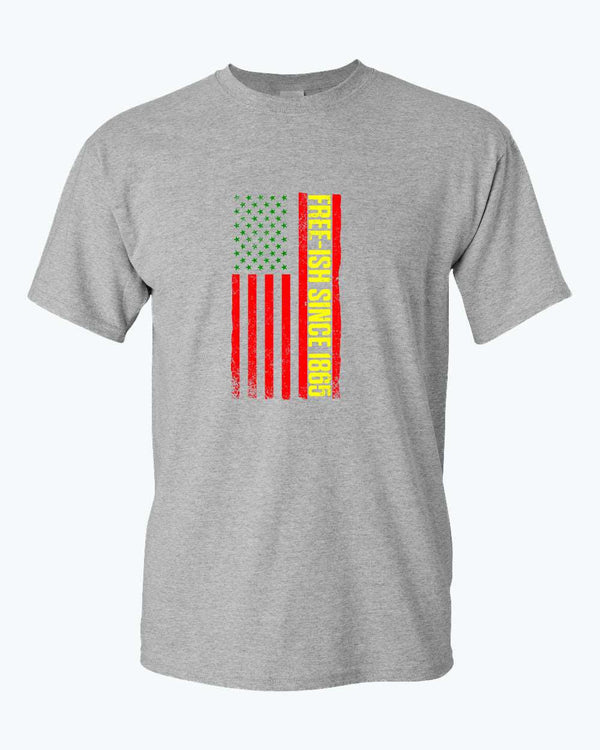 American flag juneteenth t-shirt green yellow red flag tees - Fivestartees