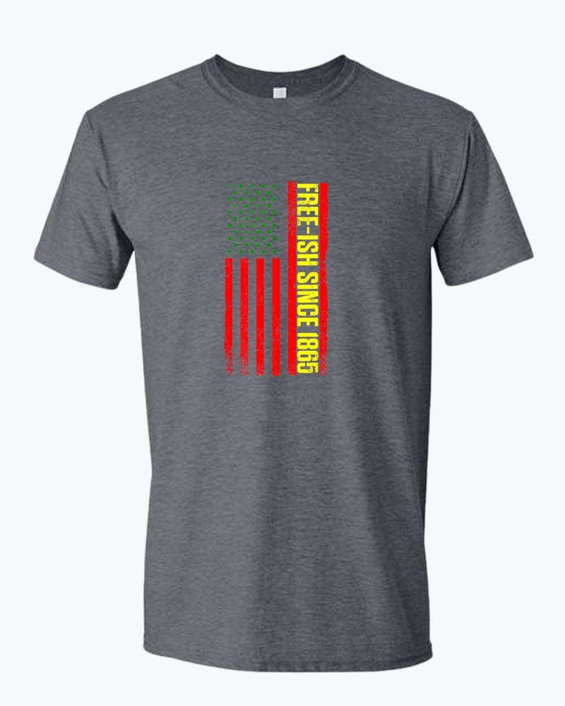 American flag juneteenth t-shirt green yellow red flag tees - Fivestartees