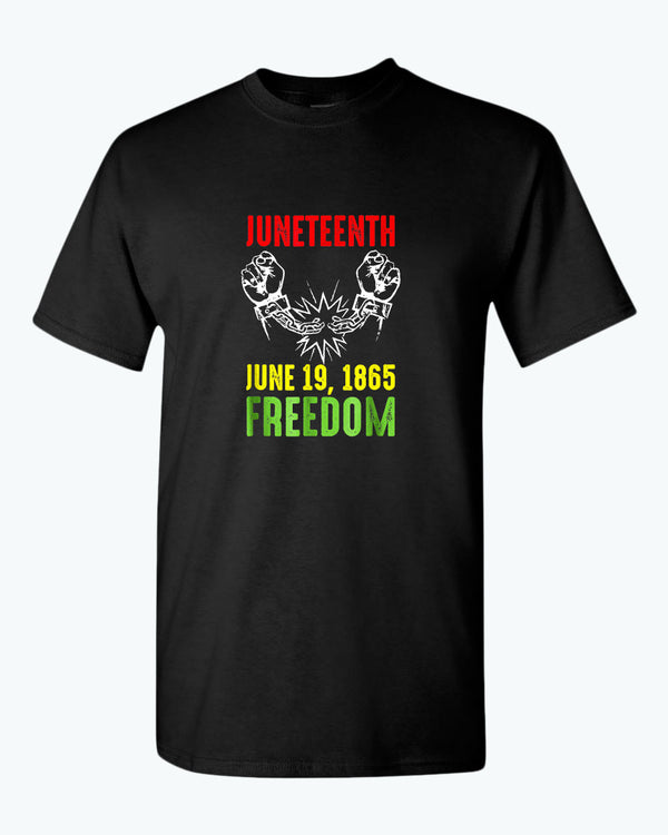 Freedom tees broken chain june 19 1865 t-shirt - Fivestartees