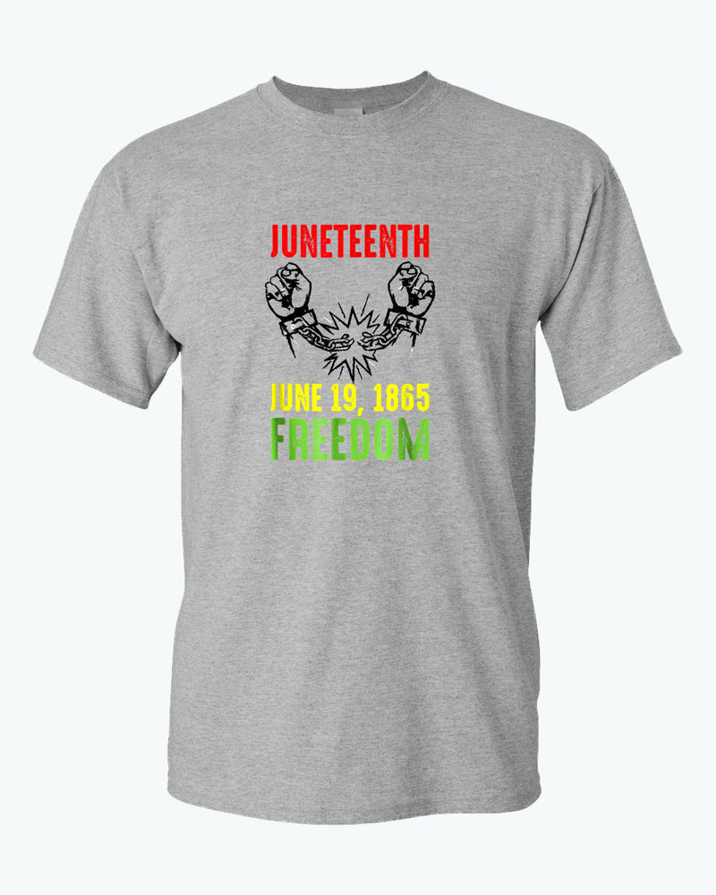Freedom tees broken chain june 19 1865 t-shirt - Fivestartees