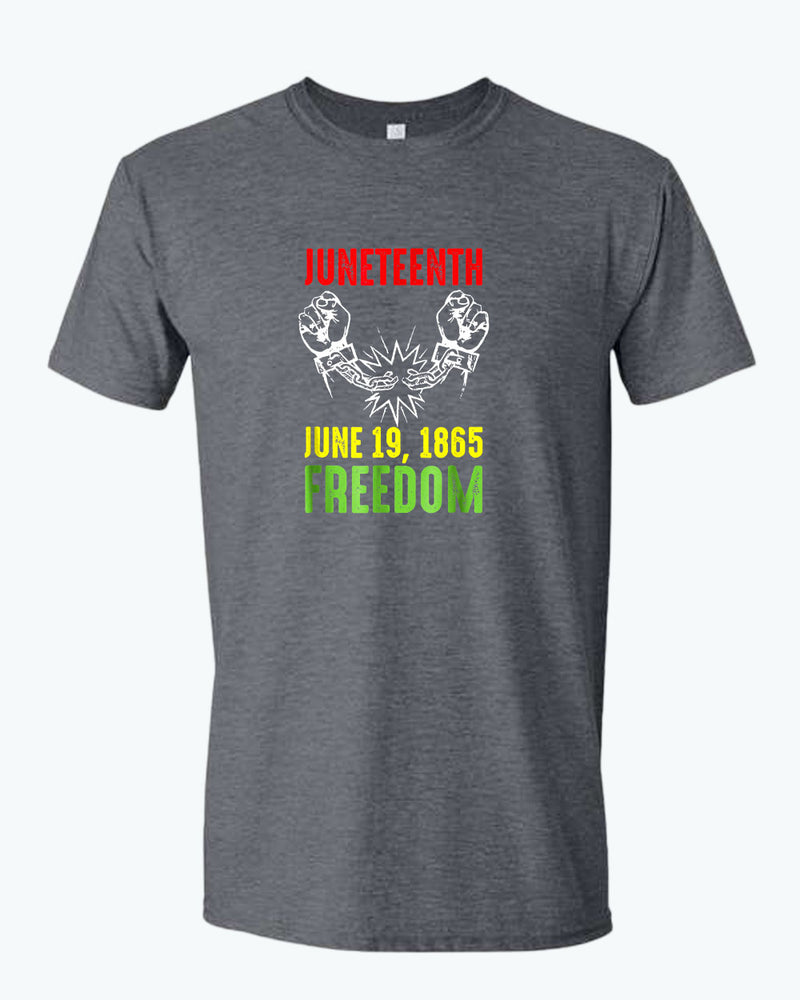 Freedom tees broken chain june 19 1865 t-shirt - Fivestartees