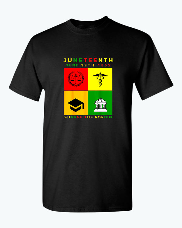 Change the system juneteenth t-shirt - Fivestartees
