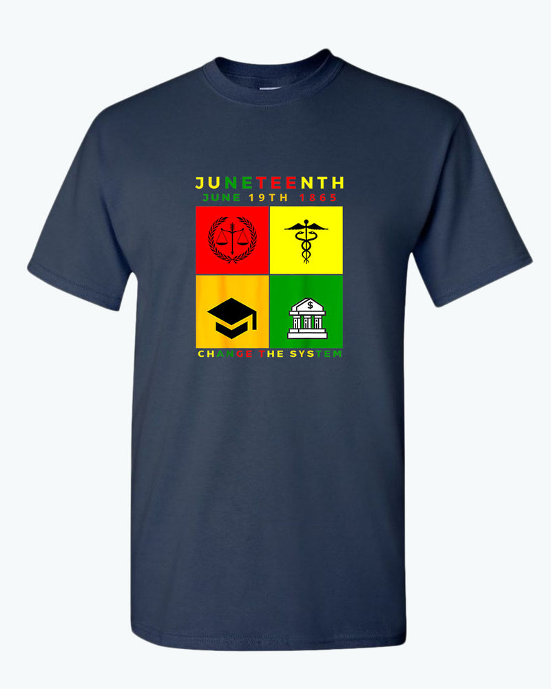 Change the system juneteenth t-shirt - Fivestartees