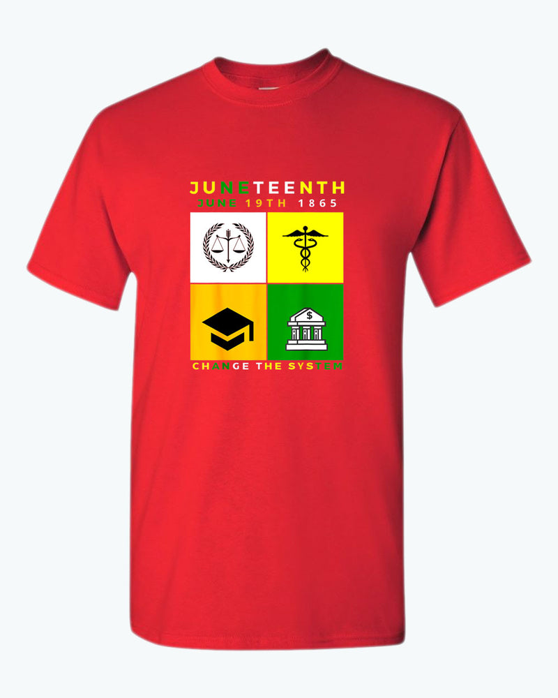 Change the system juneteenth t-shirt - Fivestartees