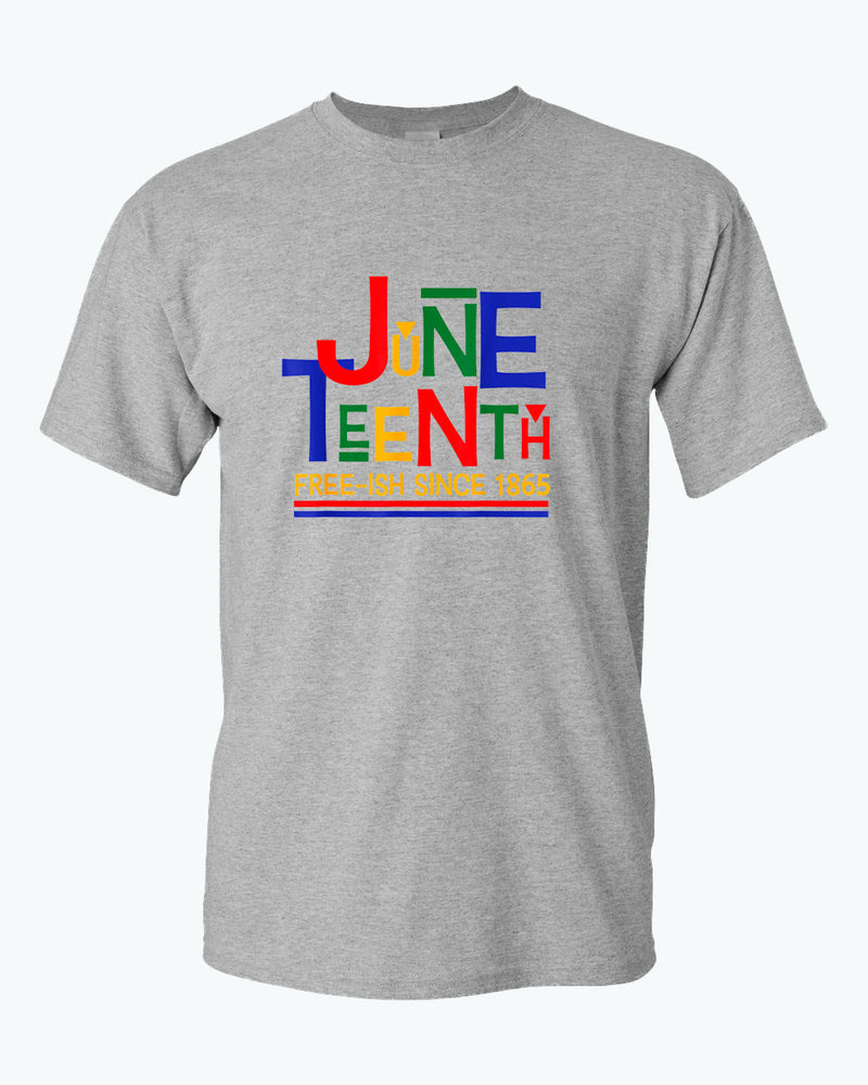 Juneteenth free-ish since 1865 t-shirt red blue - Fivestartees