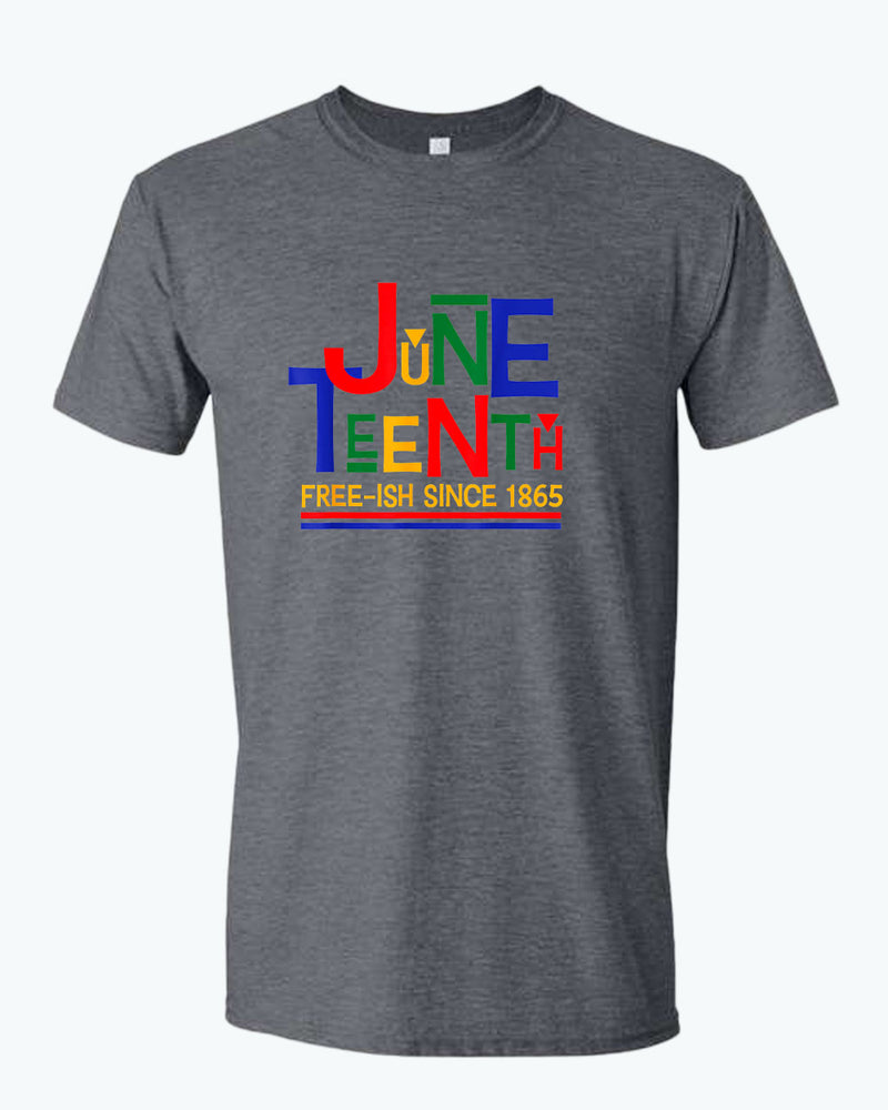 Juneteenth free-ish since 1865 t-shirt red blue - Fivestartees