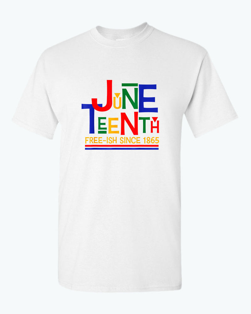 Juneteenth free-ish since 1865 t-shirt red blue - Fivestartees