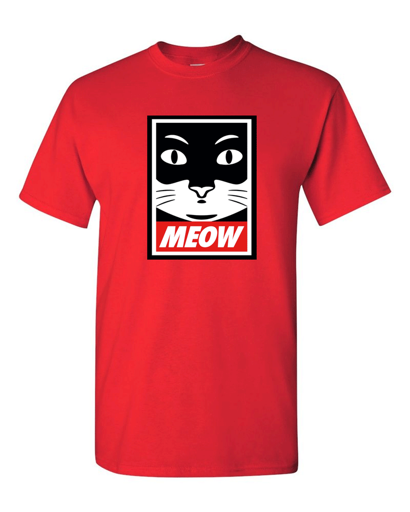Meow t-shirt cat lover t-shirt - Fivestartees