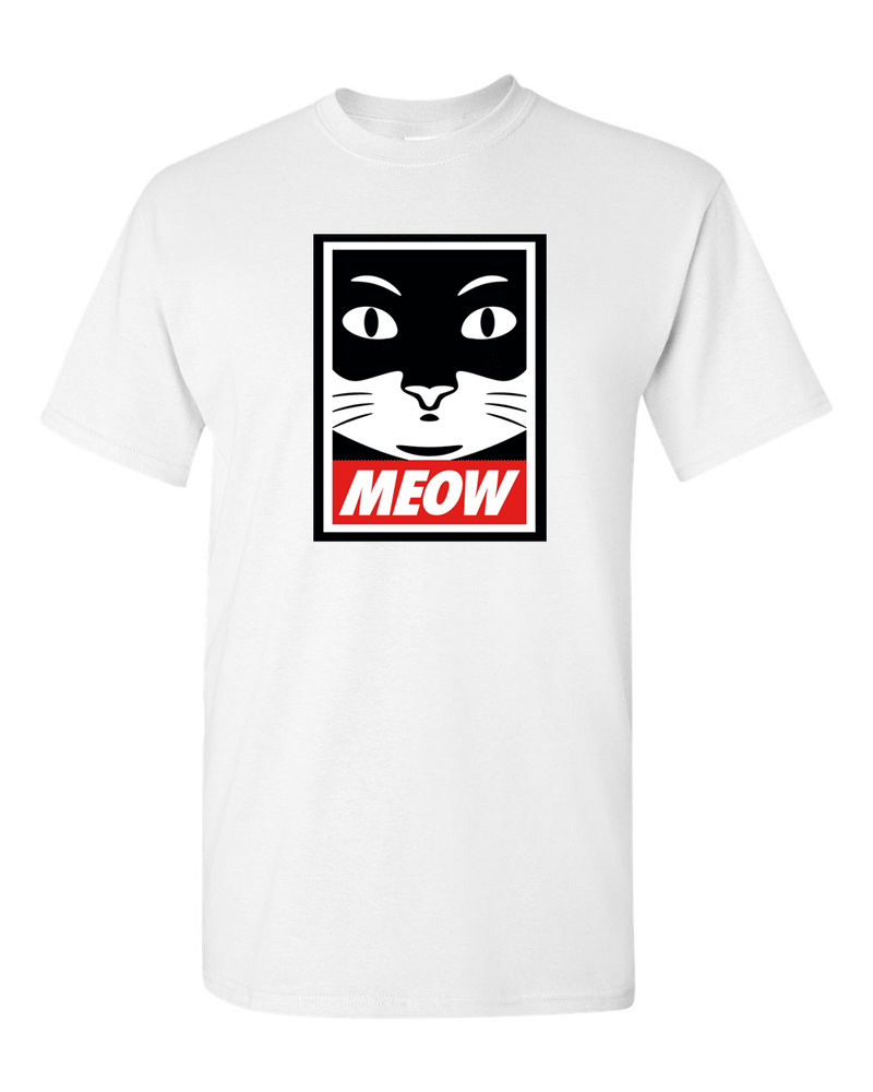 Meow t-shirt cat lover t-shirt - Fivestartees