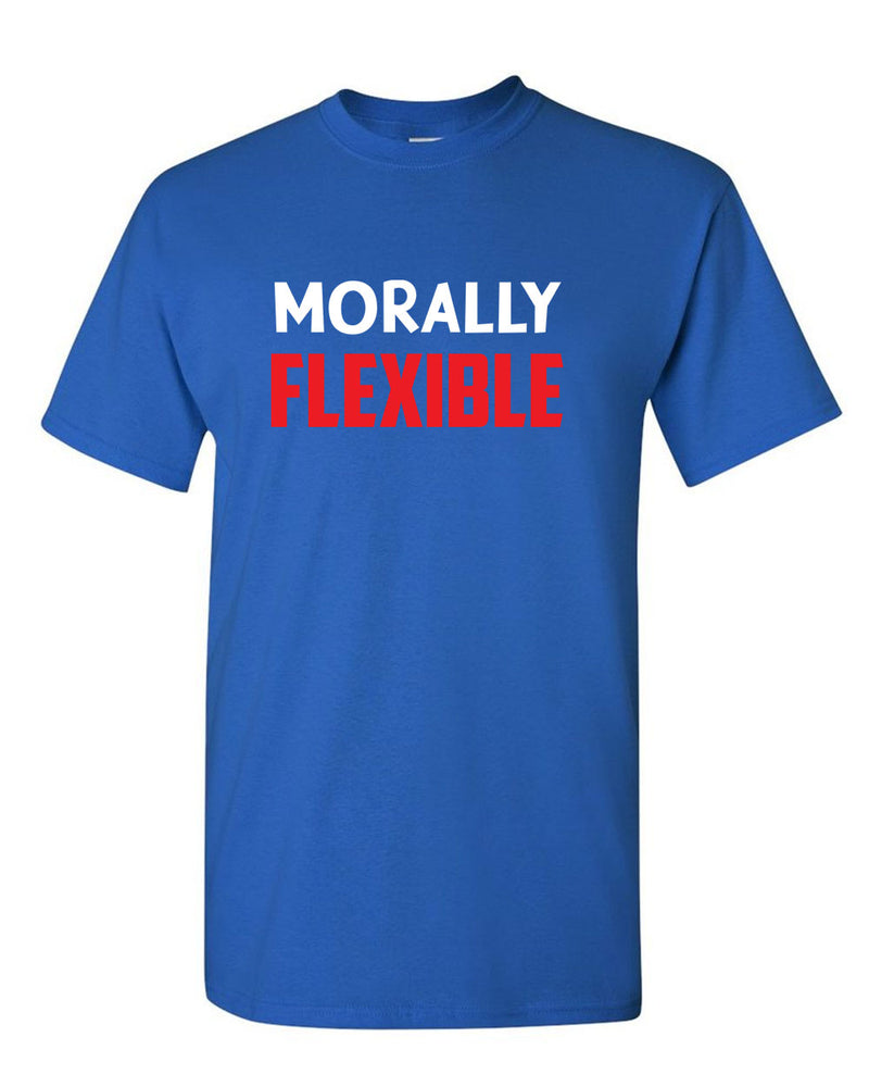 Men's Morally Flexible T shirt Funny Sarcastic Hilarious Novelty Tee - Fivestartees