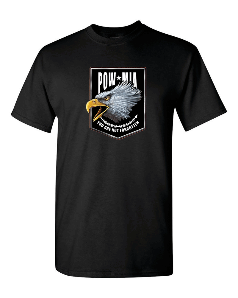 Pow Mia T-shirt, never forgotten tees, 2nd Amendment Tees, Military Tees - Fivestartees