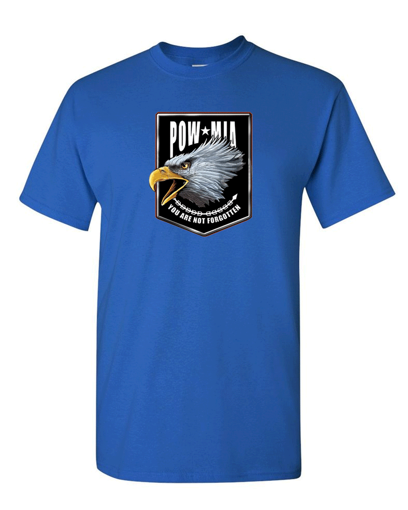 Pow Mia T-shirt, never forgotten tees, 2nd Amendment Tees, Military Tees - Fivestartees