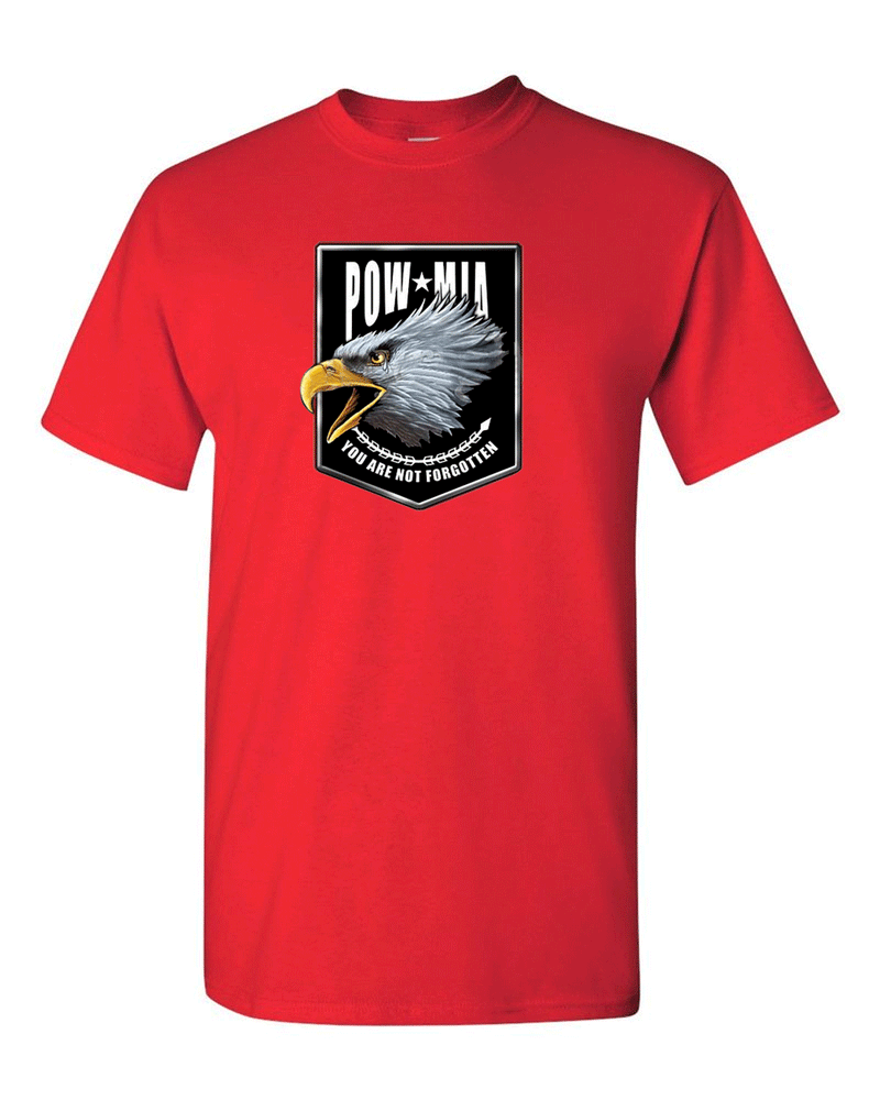 Pow Mia T-shirt, never forgotten tees, 2nd Amendment Tees, Military Tees - Fivestartees