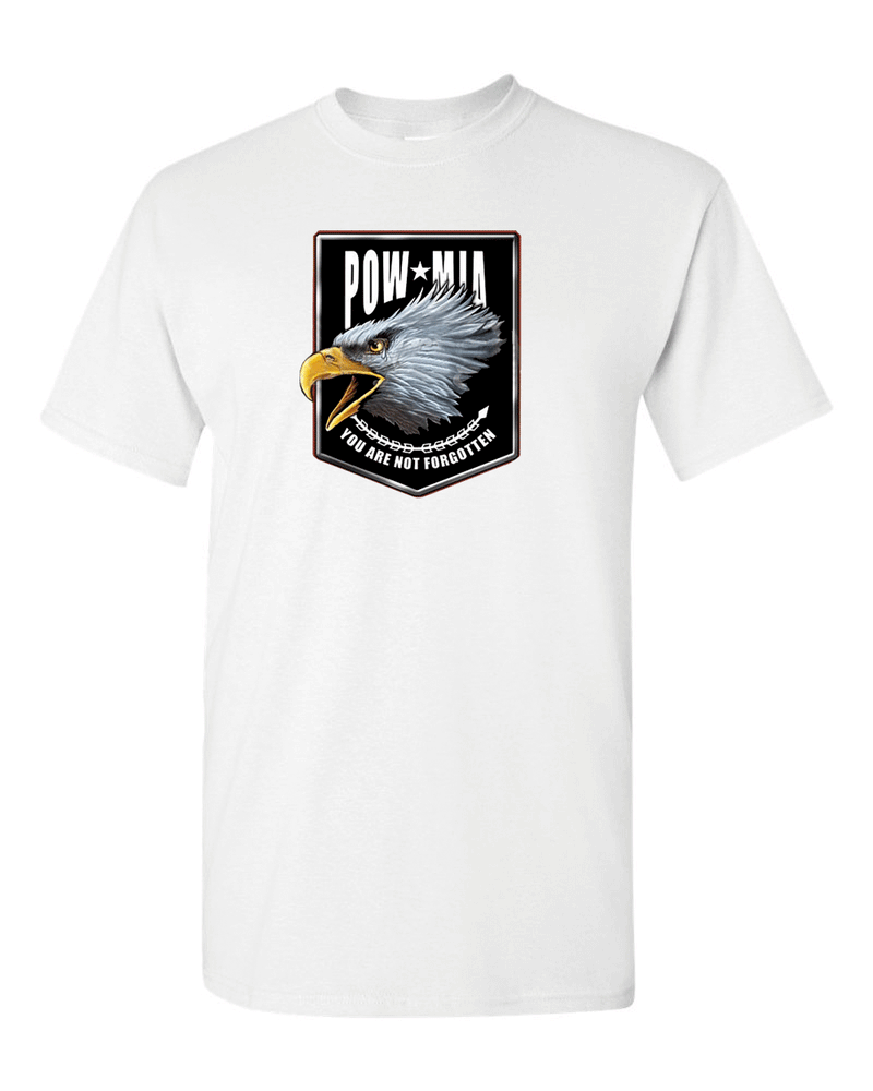 Pow Mia T-shirt, never forgotten tees, 2nd Amendment Tees, Military Tees - Fivestartees