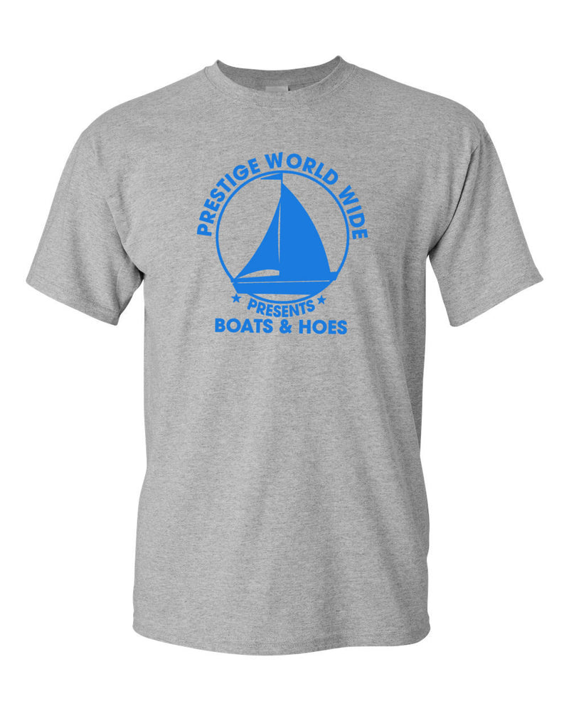 Prestige Worldwide T-Shirt Funny Boats and H*es Graphic Humor Tee - Fivestartees