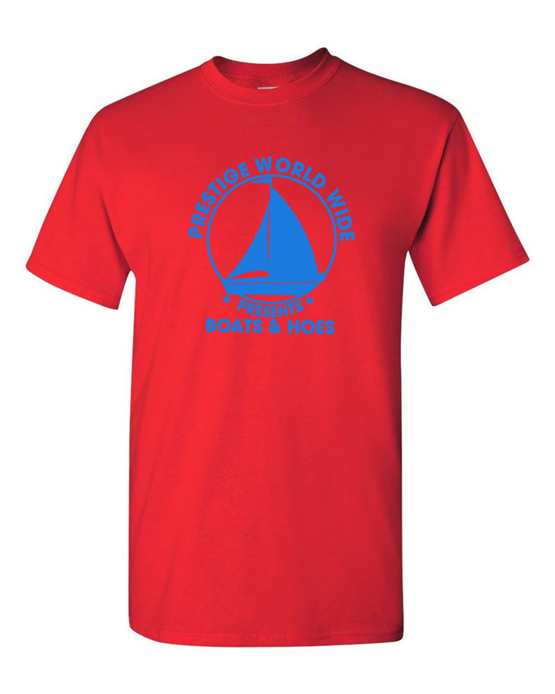 Prestige Worldwide T-Shirt Funny Boats and H*es Graphic Humor Tee - Fivestartees