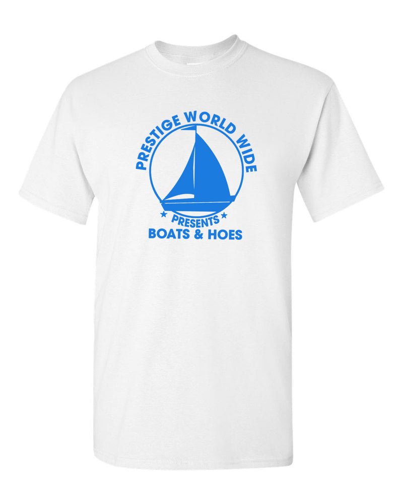 Prestige Worldwide T-Shirt Funny Boats and H*es Graphic Humor Tee - Fivestartees