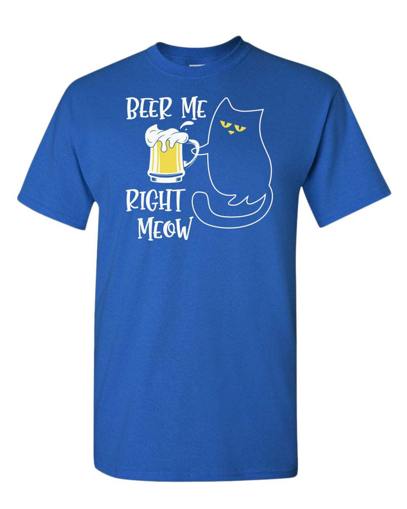 Beer me right meow t-shirt, beer lover t-shirt, cat lover tees - Fivestartees