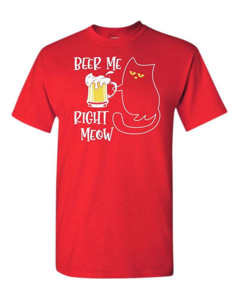 Beer me right meow t-shirt, beer lover t-shirt, cat lover tees - Fivestartees