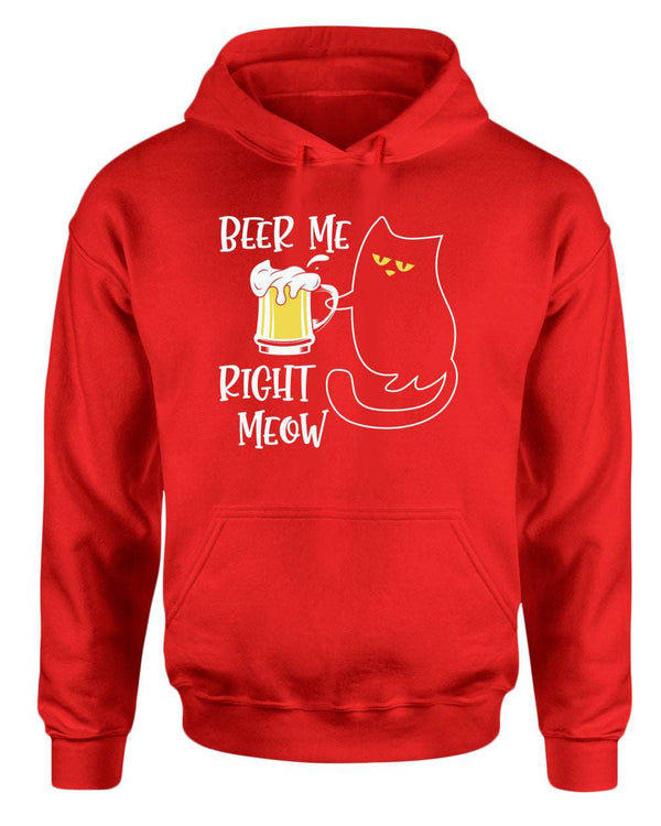 Beer me right meow hoodie, beer lover hoodie, cat lover hoodies - Fivestartees