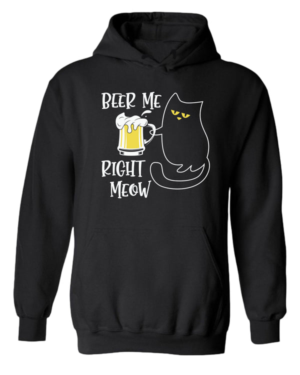 Beer me right meow hoodie, beer lover hoodie, cat lover hoodies - Fivestartees