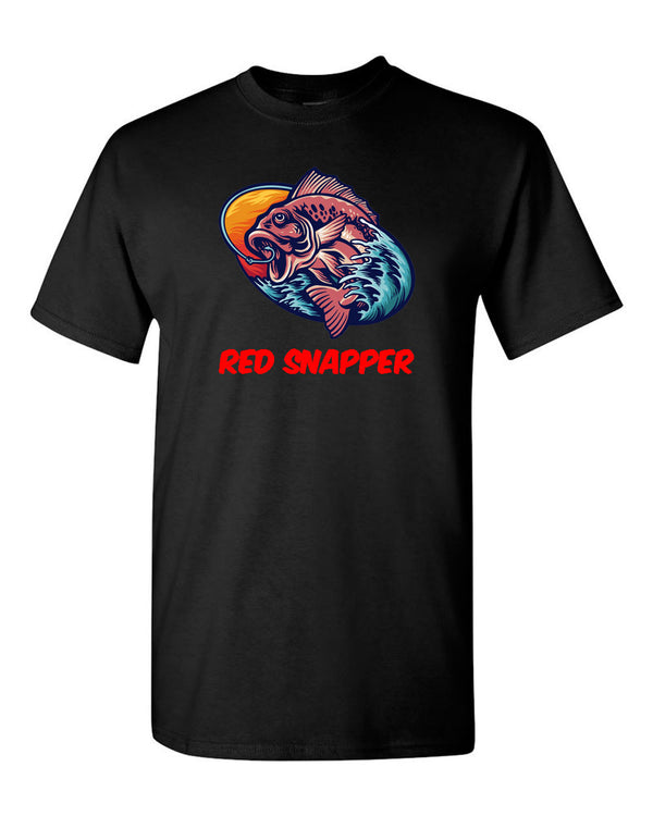 Red Snapper Fish T-shirt, Fishing T-shirt - Fivestartees