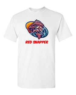 Red Snapper Fish T-shirt, Fishing T-shirt - Fivestartees