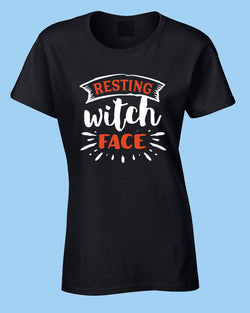 Resting Witch face T-shirt, Halloween Women T-shirt - Fivestartees