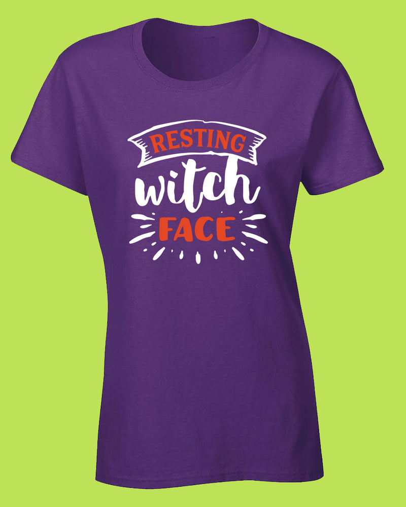 Resting Witch face T-shirt, Halloween Women T-shirt - Fivestartees