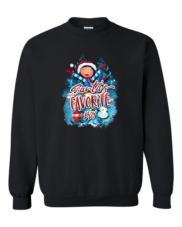 Santa favorite Boy sweatshirt, matching Christmas sweatshirt - Fivestartees